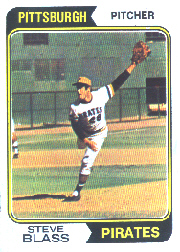 1974 Topps Baseball Cards      595     Steve Blass